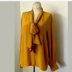 SOLD Yves Saint Laurent Bow Blouse